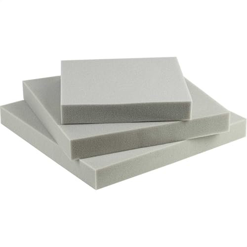 SEEBAUER Living Schaumstoff MEDIUM RG 35/40 (Mittelfest) 60 x 40 x 2 cm Schaumstoffplatte für Polster und Sitzkissen, Polsterschaumstoff als Zuschnitt für Sitzpolster