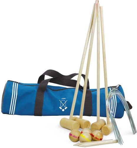 Vilac- Croquet, 4084B, 4 Unité (Lot de 1), Bleu