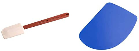Vogue K982 High Heat Spatula, 13.5 & E401 Plain Plastic Scraper