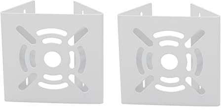 2PCS Universal Vertical Pole Mount for Security Camera, Solid Metal Mounting Corner Bracket for CCTV Security Camera Ptz Dome Vertical Pole Mounting Bracket