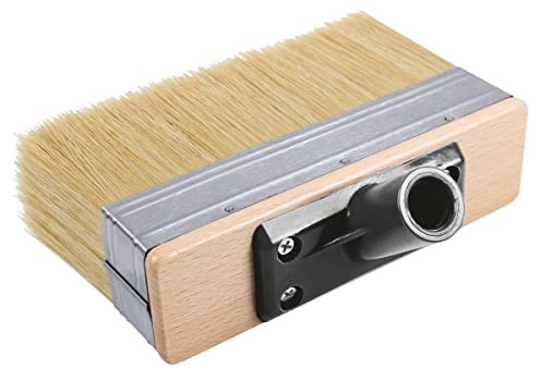 7Decking Patio Brush Long Bristle & Screw Fit Extension Pole Kit Painting External Interior Decorating
