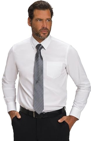 JP 1880 Herren Jp1880 Hemd, Flexnamic®, Kentkragen, Modern Basic Fit, Bis 7 XL Hemd (1er Pack)