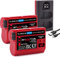 Baxxtar MaxProtect 2X EN-EL15c Batterie (2600mAh capteur NTC boîtier de Protection), Chargeur Dual (LCD USB-C Micro-USB) Compatible avec Nikon Z5 Z6 Z6II Z7 Z7II Z8 D600 D800 D7000 D7100 D7200 D7500