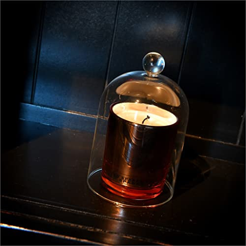 Ted Sparks TED-GD-01 - Campana de cristal para velas perfumadas, 18 cm de altura, 11 cm de diámetro, transparente