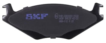 SKF Scheibenbremse Bremsbelag VKBP 80539-4er Set - Position Vorderachse Höhe 77 mm Länge 154 mm Breite 83 mm Dicke 15,5 mm - OE Qualität