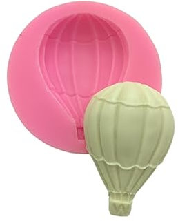 Fondente Stampi In Silicone 2 Pezzi Torta Mongolfiera Stampo Zucchero Flip Stampo Fatto A Mano Sapone Stampo