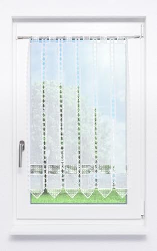 LYSEL Scheibengardine Kreuzchen Design (Bx H) 110cm * 90cm Weiß/Rohweiß