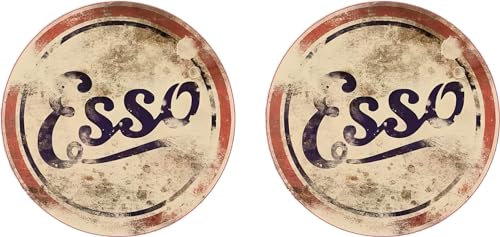 Pure Print Cut Öl Tuning Aufkleber für Hotrod und Oldtimer – Retro-Design, Rennsport-Themen, V8-Ratte – Hochwertige Rat Rod Oil Slick Sticker, 2 Stück, 10 cm, STP & Pennzoil (Esso)