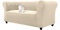 HonunGron Stretch Chesterfield Sofa Überzug 1 2 3 Sitzer, Elasthan Jacquard Couch Überzug, Sofaschutz rutschfest Sofaüberwurf Waschbare Sofabezug für Gebogene Sofa Sessel (Beige,2 Sitzer)