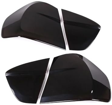 MEIZIYU Auto-Rücklicht-Dekorationsabdeckung, passend for 3er E90 2005–2008, Rücklichtschutz-Aufkleber, Rauchschwarz Nebelscheinwerfer-Zierrahmen