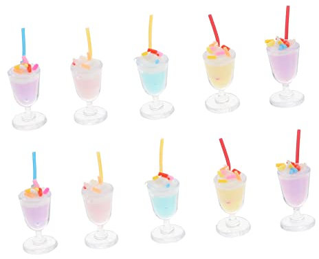 CORHAD 10 STK Eisbecher-Modell Mini-Spielzeug Kleines Hausgerät Flatback Zum Selber Basteln Eisbecher-anhänger Hausgeräte Schlüsselanhänger-anhänger Cabochon-zubehör Mini-EIS Plastik