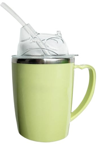 Jorzer Adult Sippy Cup 11.8 Oz Spill Proof Cups for Adults 3 Modes Anti Choke Safe Drinking Cup with 11.8'' Tube ＆ Handle Adult Sippy Cups for Disabled Adults Elderly