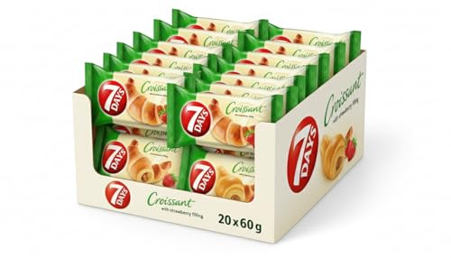 7 DAYS Croissant Erdbeere 20 x 60 g (20 Stück)