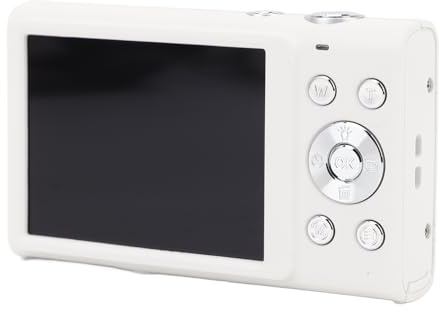Naroote Digitalkamera, Kamera Digitalkamera 2,8 Zoll IPS HD-Bildschirm mit Autofokus-Funktion für Fotografie (White)