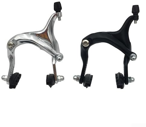 Longreach - Freno anteriore e posteriore a pinza C, 61, 79 mm, finitura lucida, per biciclette (nero-anteriore)