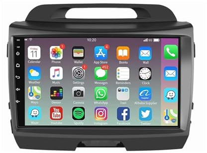Android 14 Auto Radio Stereo Navigazione GPS per KIA Sportage 3 2010-2016, 9 pollici IPS Touchscreen Android Auto Touch Scree(F2 2+32G)