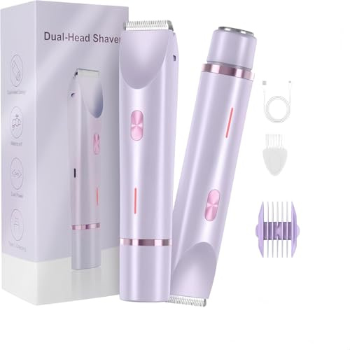 Aluvea Smooth Trim Rasierer,rasierer für den Intimbereich der Frau, IPX7,Entfernt Körperhaare sanft und ist leicht zu reinigen (Lila)