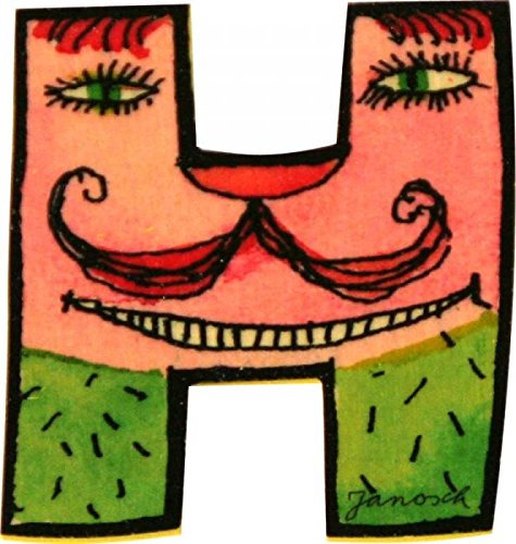 Janosch Holzbuchstabe H farblich sortiert