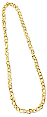 Bristol Novelty BA081 Gold Chain 100cm, Mens, One Size Halloween