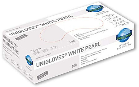 Unigloves White Pearl Nitrilhandschuhe Nitril Handschuhe OHNE LATEX Größe Large