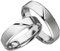 JC Trauringe 925er Sterling Silber I Ehe-Ringe mit kostenloser Gravur I Verlobungsringe 5mm breit inkl. Etui-Box I Herren-Ring ohne & Damen-Ring mit Zirkonia-Stein I Gr. 48 bis 72 I S031