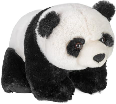 Wild Republic Panda Plush Soft Toy, Cuddlekins Cuddly Toys, Gifts for Kids,Black/White, 30 cm