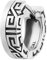 cai Herren Single-Ohrring 925/- Sterling Silber 1,3cm Matt/Glanz ohne Stein schwarz 132210513