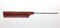 Hercules Sägemann HS C19 carbon 19 Profi Nadel-Stielkamm rot (antistatisch) Carbonkamm gleichmäßige Zahnung, 8,75 Zoll Kamm mit Nadel aus Edelstahl (19r)