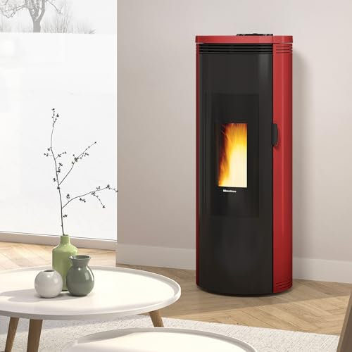Nordica extraflame 8kw bordeauxfarbener pelletofen 1283500