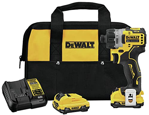 DEWALT XTREME 12V MAX* Cordless Screwdriver, 1/4-Inch, 2-Ah Batteries (DCF601F2)