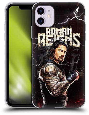 Head Case Designs Offizielle WWE Roman Reigns Superstars Gelhülle [Militärischer Schutzgrad] Kompatibel Mit Apple iPhone 11 Und Kompatibel Mit MagSafe