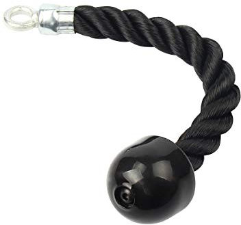 PFativant Musculation Corde de Traction Musculation Accessoire de Tirage pour Machine Musculation Appareil à Poulie/Charege Guide Double Tête-Simple Tête Noir