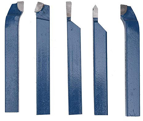 5-teiliges Drehmaschinen-Werkzeugset, Hartmetall-Schweißkopf-Drehwerkzeug-Baugruppe Werkzeugmaschinen-Schneidteile Dreheinsätze industrielle Drehmaschinenbearbeitung(16x16mm)