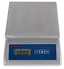 SCALESON S110 Edelstahl Kompaktwaage/Briefwaage/Postwaage/Tischwaage/Rezepturwaage Max. 5kg - 1g