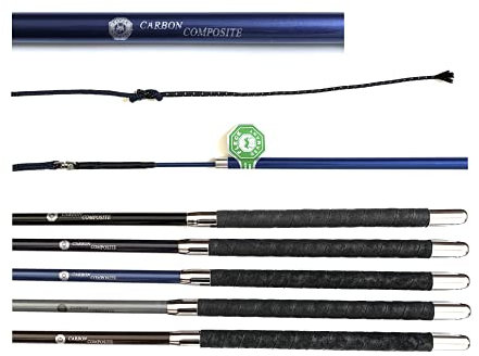 JA Horse Fleck Carbon Composite Longierpeitsche 2 Fach 200 cm (Marine)