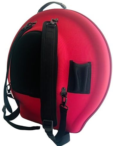 Handpan-Hardcase | Handpan Rucksack | PU-Zipper-Case (Rot) | HandpanCare