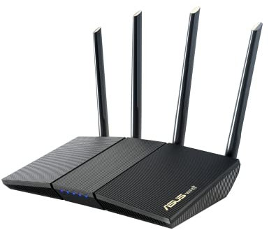 ASUS RT-AX1800S Dual Band WiFi 6 Extendable Router, Subscription-Free Network Security, Parental Control, Built-in VPN, AiMesh Compatible, Gaming & Streaming, Smart Home