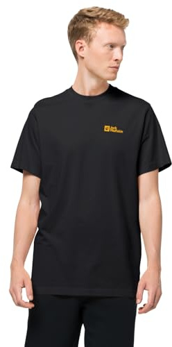 Jack Wolfskin Herren Essential M T Shirt Shortsleeve, Schwarz, XL EU