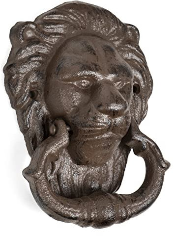 Moritz Campanello per porta a forma di leone, in stile anticato, decorazione per porta di casa