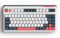 iQunix L80 FORMULA Mechanical Keyboard(UK LAYOUT), TKL Wireless 2.4GHz/Bluetooth 5.0/Wired Type-C Gaming Keyboard with 84 Keys, PBT Keycaps Hot-Swappable Cherry MX Browns, for Windows/macOS