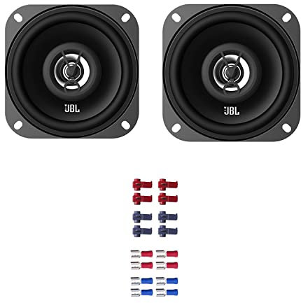 JBL Auto Lautsprecher Boxen Stage1 41F 250 Watt 10 cm 2 Wege Koax kompatibel mit Audi 80 B3 1986-1995 Armaturenbrett vorne