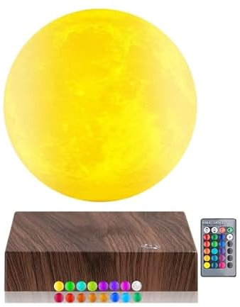 Vnemofey Schwebende Mondlampe, 16 Farben Galaxie | Helligkeit einstellbar, schwebende Mond Licht frei in der Luft für Geburtstag Thanksgiving Geschenke für Kinder Freunde spinnen