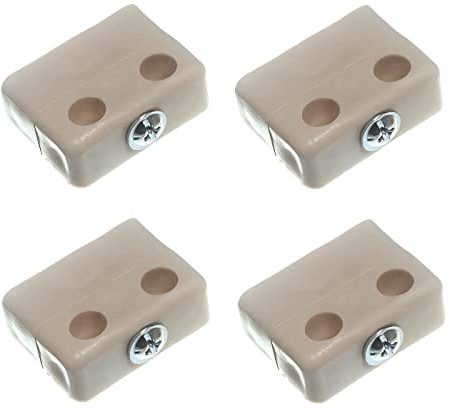 TERF® Heavy Duty Knockdown Fitting Beige Wood & Furniture Jointing Connector for Cupboard Kitchen Cabinet Wardrobe Bookcase Drawer and Multi Purpose use in Furniture - Pack of 4