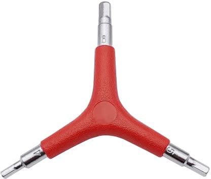 Powersell Universal-Sechskantschlüssel für Fahrrad – Wartungs-Set für Rennrad und Mountainbike – 4/5/6 mm – Schraubendreher Lenker, Sattel – solide Konstruktion aus Stahl