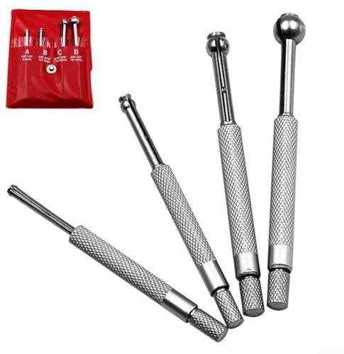 4 stücke Teleskop Gauge Set, Einstellbare Innendurchmesser Gauge Voll Runde Sphärische Geformt Expansion Loch Manuelle Messwerkzeug