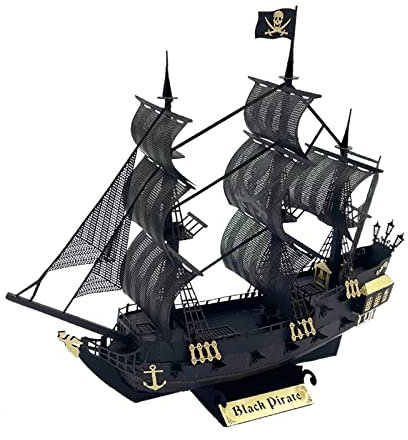 ZYAURA For: Haus Dekoration DIY Paper Miniatur Building Kit The Black Pearl Piratenschiff 3D-Modell