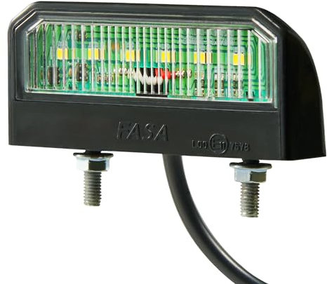 D-TECH 1 x Kennzeichenleuchte LED für PKW Anhänger, Universal Kaltweiß Kennzeichenbeleuchtung Leuchte Anhänger StVO Zulassung 12V 24V, Nummernschildbeleuchtung Hinten LED Anhänger