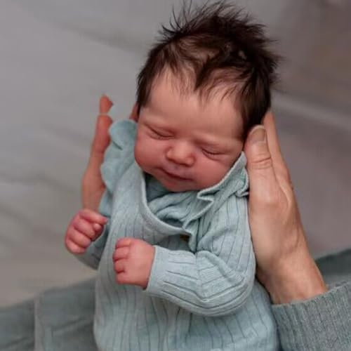 RXDOLL Realistic Reborn Baby Dolls Silicone Vinyl Full Body Boy 18 Inch Life Like Baby Dolls That Look Real Life Infant Newborn Anatomically Correct Toy Gift for Kids 3+