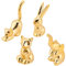 PH PandaHall 4 Stile Goldene Tier-Ringhalter Tierhalter Ringhalter Fingerring Display für Schmuck Elefant für Frauen Hauptdekoration Geschenke für Brautjungfer
