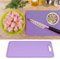 Tabla de Cortar Flexible de Silicona de Grado Alimenticio, Tabla de Cortar Antideslizante para Carne y Verduras para Uso Doméstico en la Cocina, Color Morado